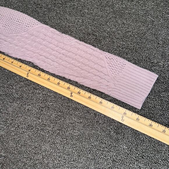 Pacsun Beverly & Beck Lovely Heart Mock Neck Sweater Women's Small Dusty Pink - Picture 8 of 9